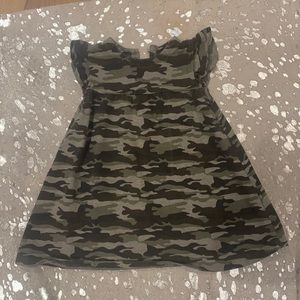 Camouflage tee shirt dress